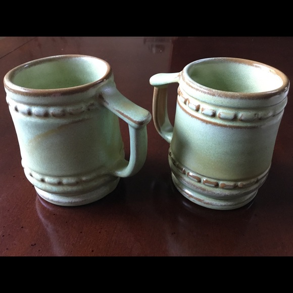 Frankoma Other - 2 Vintage Frankoma Prairie Green Mugs C10